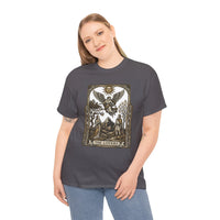 The Lovers Tarot Card Graphic T-Shirt - Heavy Cotton Classic Fit Tee - Unisex White