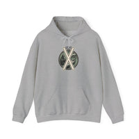 Gebo Rune Gift Exchange Hoodie - Heavy Blend Fleece Pullover - Unisex White