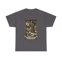 The Hermit Tarot T-Shirt - Medium Weight Cotton Classic Tee - Unisex White
