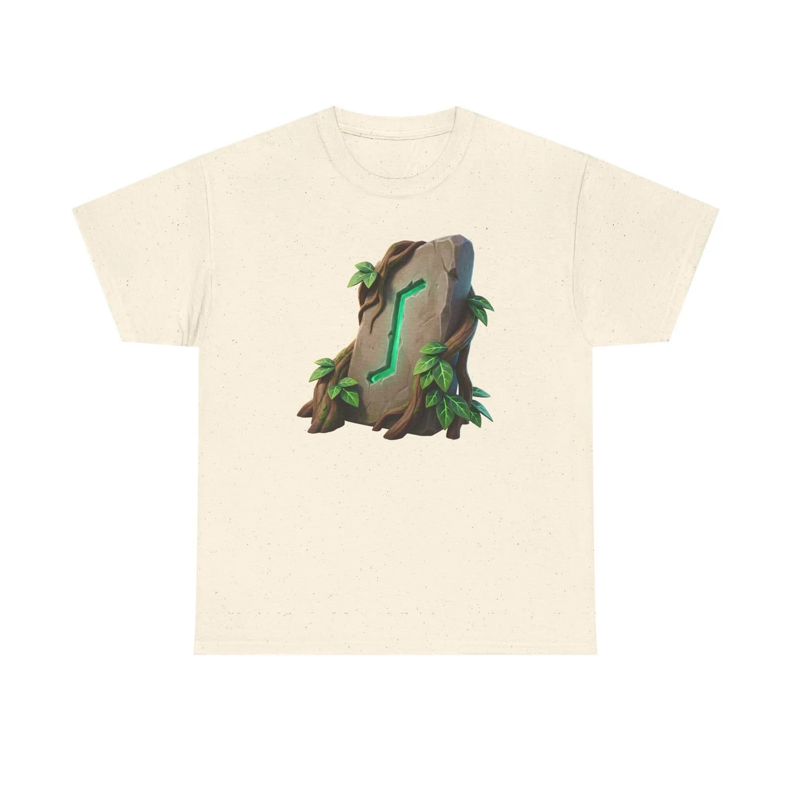 Eihwaz Yew Tree Rune T-Shirt - Heavy 100% Cotton Classic Fit - Unisex White
