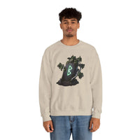 Berkana Rune Birch Tree Sweatshirt - Heavy Blend Crewneck - Unisex White