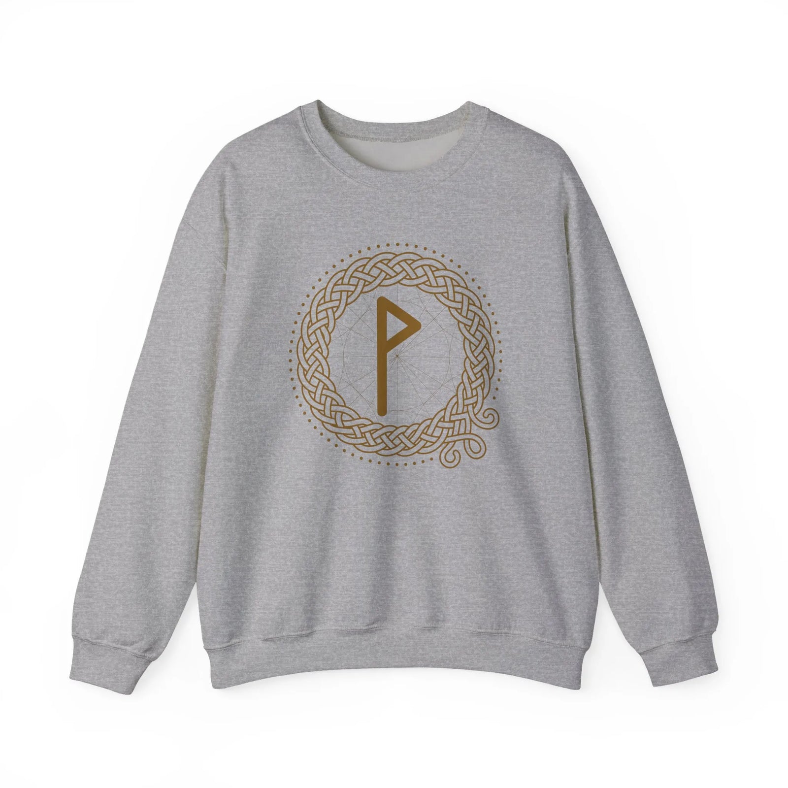 Wunjo Rune Joy Sweatshirt - Heavy Blend Classic Crewneck - Unisex White