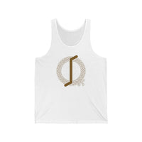 Eihwaz Yggdrasil Rune Tank Top - Lightweight Ring-Spun Cotton - Unisex White