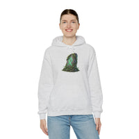 Othala Rune Stone Graphic Hoodie - Heavy Blend Fleece Pullover - Unisex White