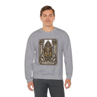Hierophant Tarot Card Sweatshirt - Heavy Blend Crewneck Fleece - Unisex Ash