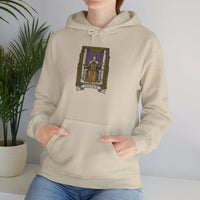 Justice Tarot Card Hoodie - Heavyweight Cotton Blend Pullover - Unisex White