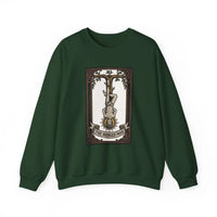 The Hanged Man Tarot Card Sweatshirt - Soft Fleece Classic Fit Crewneck - Unisex Off White