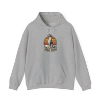 Great Dane Retro 70s Sunset Hoodie - Heavy Blend Fleece Pullover - Unisex White