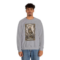 The Magician Tarot Card Sweatshirt - Heavy Blend Fleece Crewneck Pullover - Unisex Warm White