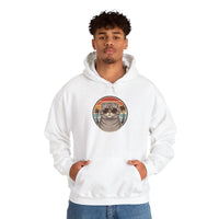 Scottish Fold Cool Cat Aviator Hoodie - Heavy Blend Cotton Poly Fleece - Unisex White