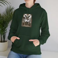 The Lovers Tarot Card Hoodie - Medium-Weight Fleece Pullover - Unisex White