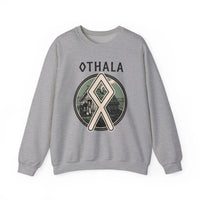 Othala Rune Inheritance Sweatshirt - Heavy Blend Crewneck Fleece - Unisex White