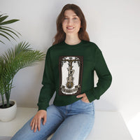 The Hanged Man Tarot Card Sweatshirt - Soft Fleece Classic Fit Crewneck - Unisex Off White