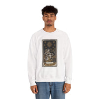 The Star Tarot Card Sweatshirt - 50/50 Cotton Polyester Crewneck - Unisex White