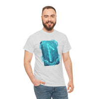 Laguz Water Rune Intuition Graphic T-Shirt - Heavy Cotton Classic Fit Tee - Unisex White