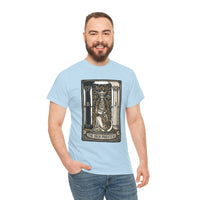 The High Priestess Tarot Card T-Shirt - Heavy Cotton Classic Fit Tee - Unisex White