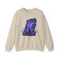 Thurisaz Thorn Rune Graphic Sweatshirt - Heavy Blend Crewneck Fleece - Unisex White