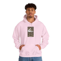 Judgement Tarot Card Graphic Hoodie - Heavyweight Cotton Blend Pullover - Unisex White