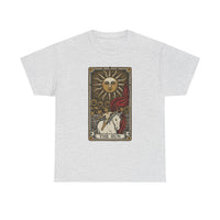 Tarot The Sun Card T-Shirt - Medium Weight 100% Cotton Tee - Unisex White
