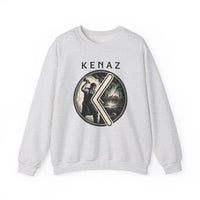 Kenaz Rune Blacksmith Forge Sweatshirt - Soft Cotton Blend Crewneck Fleece - Unisex White