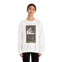 Judgement Tarot Card Graphic Sweatshirt - Heavy Blend Classic Fit Crewneck - Unisex White