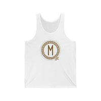 Ehwaz Divine Partnership Rune Tank Top - Lightweight Airlume Cotton Retail Fit - Unisex White