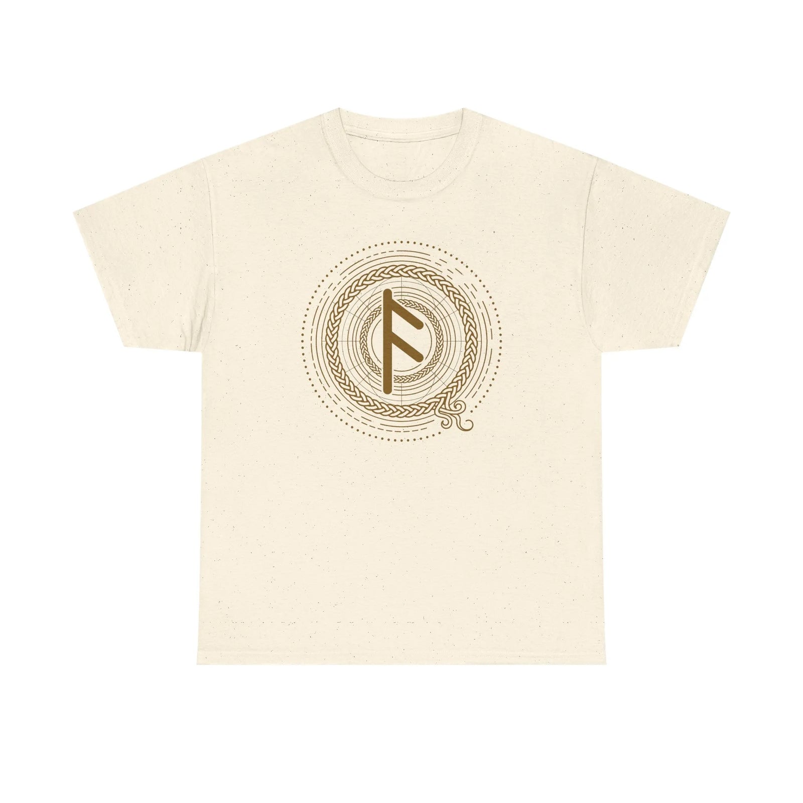 Ansuz Rune Divine Speech T-Shirt - Heavy Cotton Classic Fit Tee - Unisex White