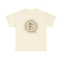 Ansuz Rune Divine Speech T-Shirt - Heavy Cotton Classic Fit Tee - Unisex White