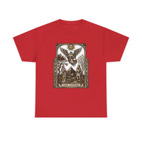 The Lovers Tarot Card Graphic T-Shirt - Heavy Cotton Classic Fit Tee - Unisex White