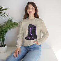 Perthro Rune Mystery Sweatshirt - Durable Cotton Poly Blend Crewneck - Unisex White