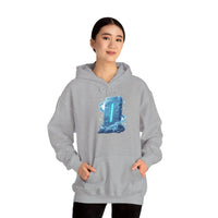 Isa Rune Ice Hoodie - Heavy Blend Cotton Blend Pullover - Unisex White