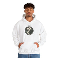 Jera Harvest Rune Graphic Hoodie - Heavy Blend Fleece Pullover - Unisex White