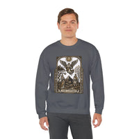 The Lovers Tarot Card Sweatshirt - Heavy Blend Fleece Crewneck - Unisex White