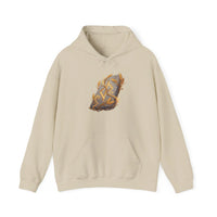 Jera Rune Harvest Wheel Hoodie - Soft Cotton Blend Pullover Hoodie - Unisex White