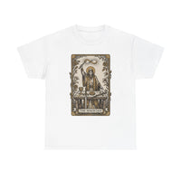 The Magician Tarot Card T-Shirt - Heavyweight 100% Cotton Classic Tee - Unisex White