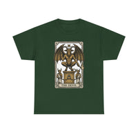The Devil Tarot Card Graphic T-Shirt - Heavy Cotton Classic Fit Tee - Unisex White