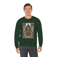 Hierophant Tarot Card Sweatshirt - Heavy Blend Crewneck Fleece - Unisex Ash
