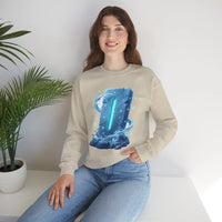 Isa Rune Ice Glacier Sweatshirt - Heavy Blend Fleece Crewneck - Unisex White