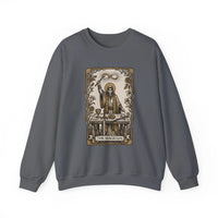 The Magician Tarot Card Sweatshirt - Heavy Blend Fleece Crewneck Pullover - Unisex Warm White
