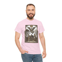 The Lovers Tarot Card Graphic T-Shirt - Heavy Cotton Classic Fit Tee - Unisex White