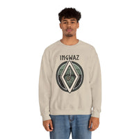 Ingwaz Rune Seed Potential Sweatshirt - Classic Fit Heavy Blend Crewneck - Unisex Ash