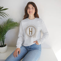 Hagalaz Rune Crushing Change Sweatshirt - Heavy Blend Cotton Poly Crewneck - Unisex White