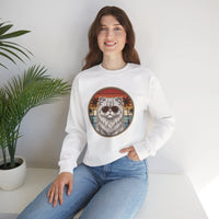 Persian Cool Cat 70s Sunset Aviators Sweatshirt - Heavy Blend Cotton-Poly Crewneck - Unisex White