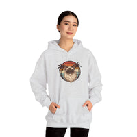 Ragdoll Cat Aviator Sunset Hoodie - Heavy Blend Cotton-Poly Fleece - Unisex Off White