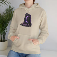 Perthro Rune Mystery Graphic Hoodie - Heavyweight Fleece Pullover - Unisex White