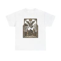 The Lovers Tarot Card Graphic T-Shirt - Heavy Cotton Classic Fit Tee - Unisex White