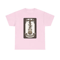 The Hanged Man Tarot Card T-Shirt - Heavy Cotton Classic Fit Tee - Unisex White