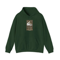 Judgement Tarot Card Graphic Hoodie - Heavyweight Cotton Blend Pullover - Unisex White