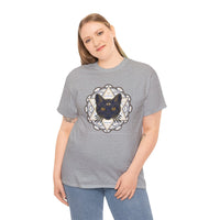 Third Eye Sacred Geometry Alchemist Cats T-Shirt - Heavy Cotton Classic Fit - Unisex White