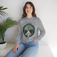 Tiwaz Rune Justice Judgment Sweatshirt - Heavy Blend Fleece Crewneck - Unisex Ash Gray